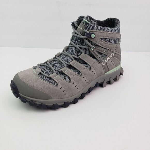 AKU Alterra Lite Mid GTX Womens Sz 6.5 Mens Sz 5 Gray Suede  AKU Alterra Lite Mid GTX Womens Sz 6.5 Mens Sz 5 Gray Suede Outdoors Hiking Shoe